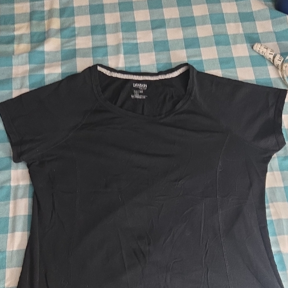 Danskin Now Women's Black Short Sleeve Tee XL